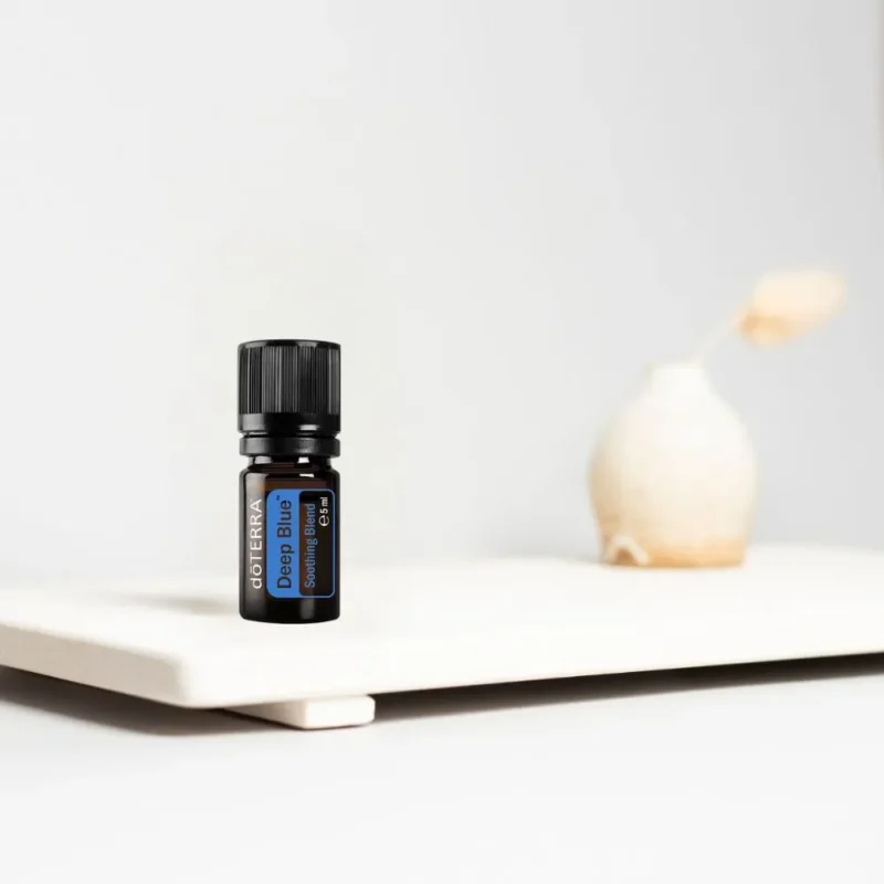 Olejek eteryczny doTERRA Deep Blue 5 ml – mieszanka kojących i chłodzących olejków do masażu, regeneracji mięśni i stawów
