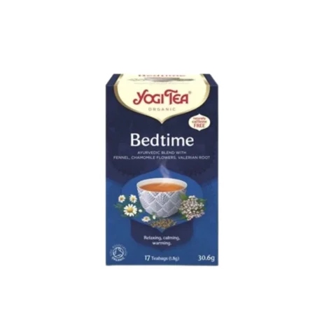 Herbatka na sen Bio Yogi Tea 17 saszetek - bezkofeinowa ajurwedyjska mieszanka ziół uspokajających.