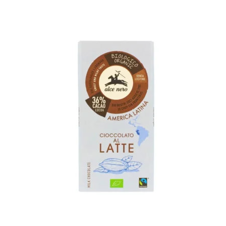 Czekolada mleczna bio Alce Nero 36% kakao.