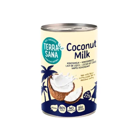 Mleko kokosowe bio Terrasana 80% ekstraktu z kokosa.