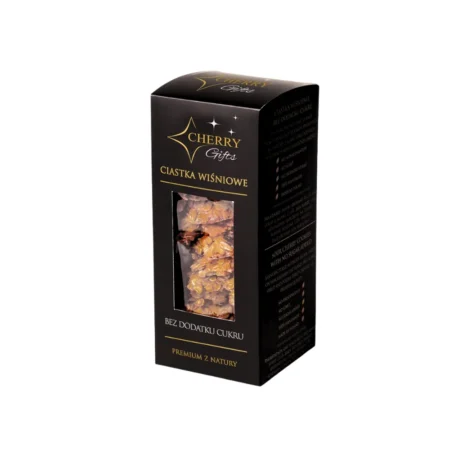 Cherry Gifts ciasteczka wiśniowe bez dodatku cukru - przekąska z suszonymi wiśniami i płatkami owsianymi.