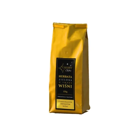 Cherry Gifts zielona herbata o smaku wiśni - liściasta herbata z naturalnym aromatem.