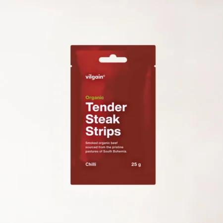 Vilgain suszone plastry stekowe Bio chili - ekologiczna wołowina premium.
